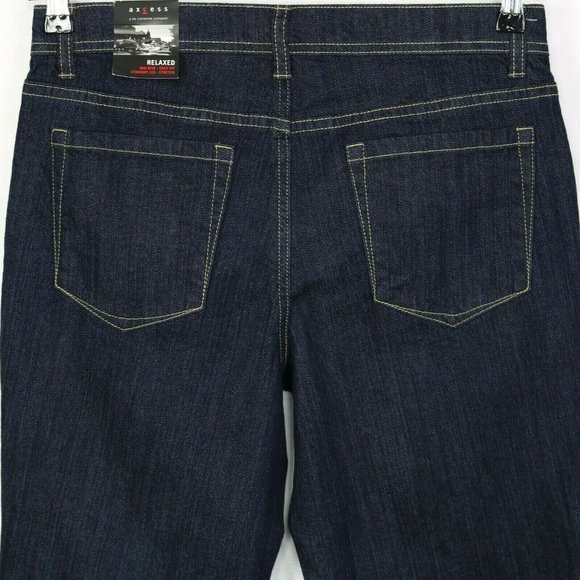 Axcess Claiborne Straight Leg Relaxed Fit Jeans Stretch Mid Rise 6 - Picture 6 of 10